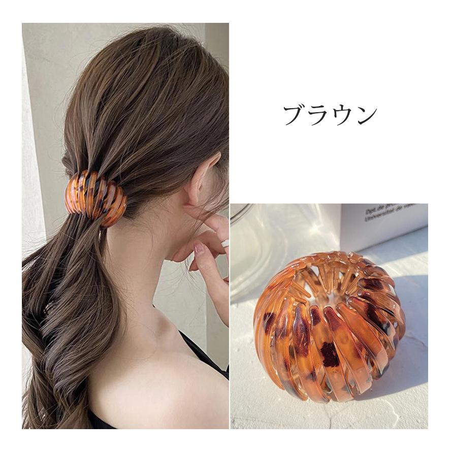 ポニーリング  ヘアクリップ ポニーヘアリング  お団子 ヘアアレンジ ポニーテール 韓国風 シンプル レディース かわいい 大人っぽい ヘアアクセサリー |  | 10