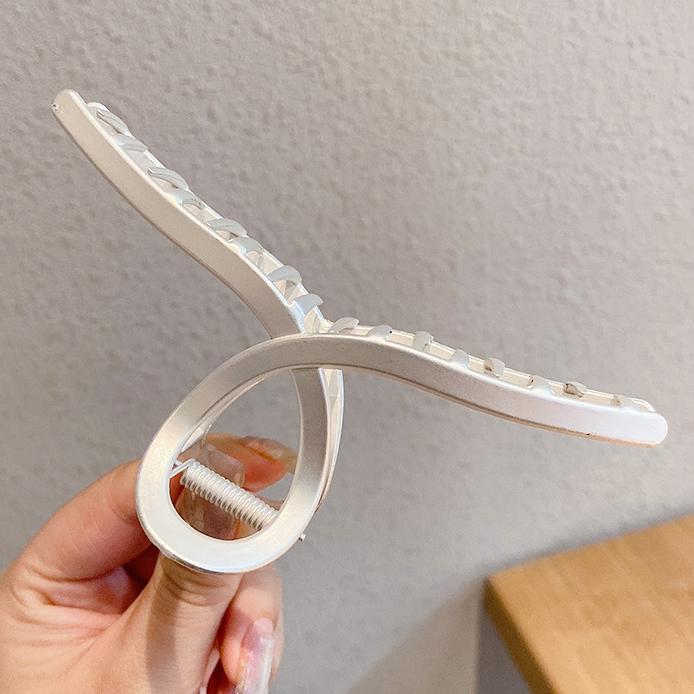 メタル ヘアクリップ 大きめ ゴールド シルバー 韓国風  バンスクリップ シンプル  レディース かわいい 大人っぽい ヘアアクセサリー 髪留め |  | 13