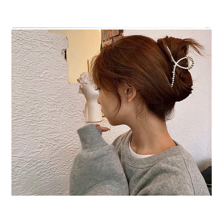 メタル ヘアクリップ 大きめ ゴールド シルバー 韓国風  バンスクリップ シンプル  レディース かわいい 大人っぽい ヘアアクセサリー 髪留め |  | 07