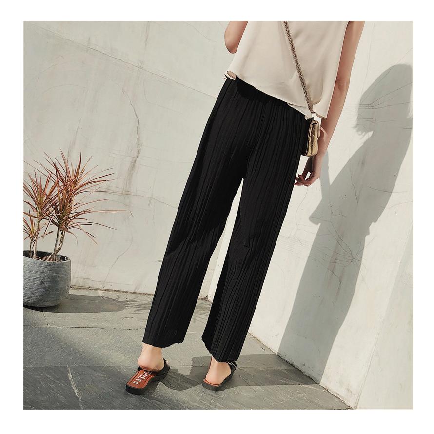 プリーツ ワイドパンツ 夏 プリーツパンツ レディース ウエストゴム きれいめ 大人可愛い 韓国 おしゃれ シンプル 無地 |  | 02