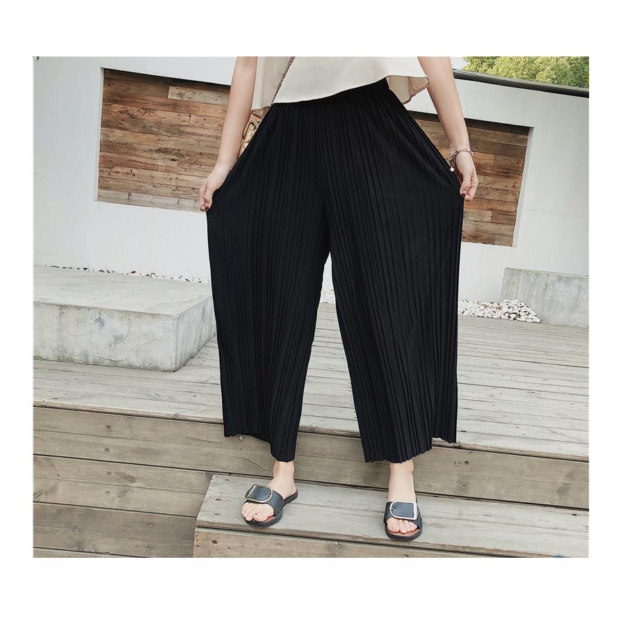 プリーツ ワイドパンツ 夏 プリーツパンツ レディース ウエストゴム きれいめ 大人可愛い 韓国 おしゃれ シンプル 無地 |  | 03