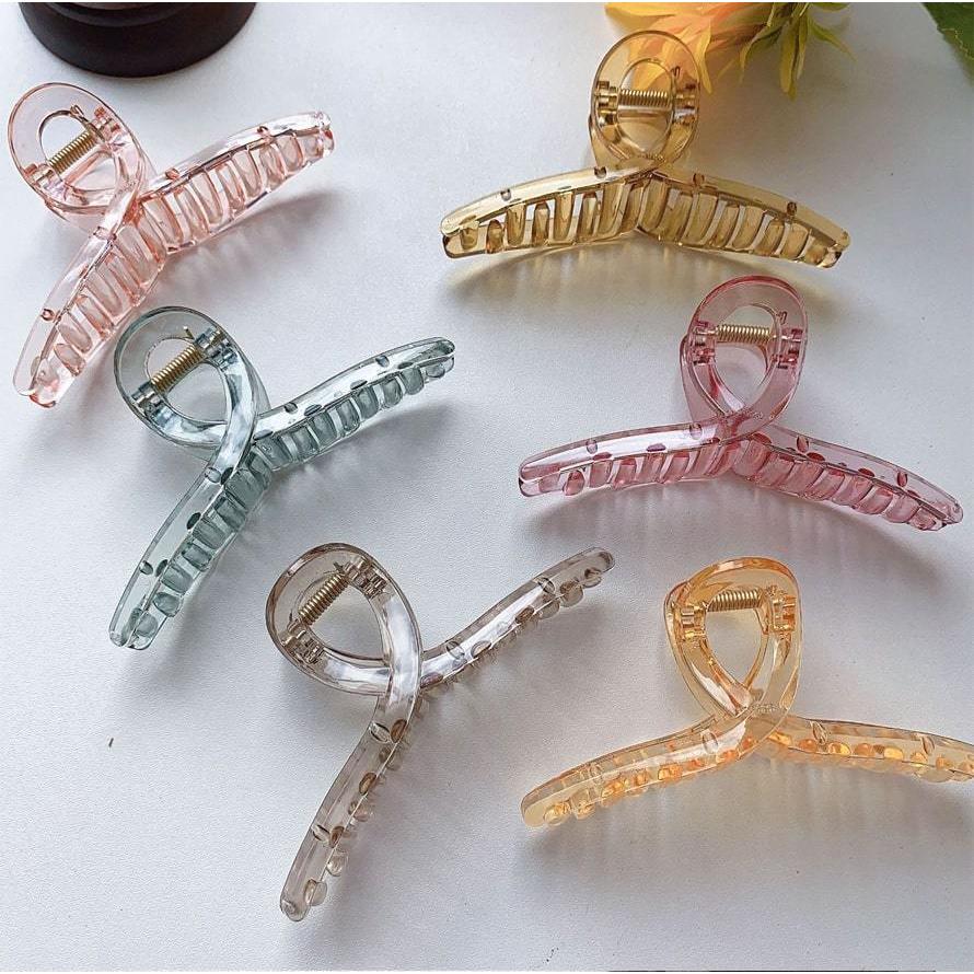 バンスクリップ 大きめ 2個セット クリア 透明 ヘアクリップ クリアカラー 韓国風 シンプル レディース かわいい 大人っぽい ヘアアクセサリー 髪留め |  | 05