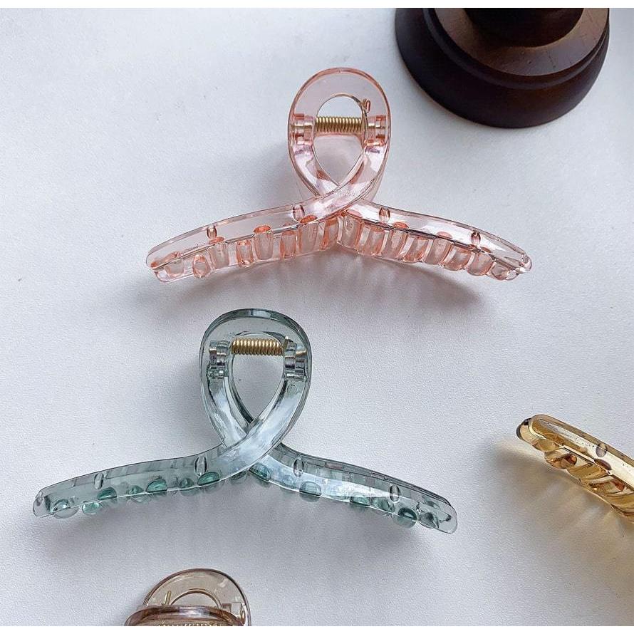 バンスクリップ 大きめ 2個セット クリア 透明 ヘアクリップ クリアカラー 韓国風 シンプル レディース かわいい 大人っぽい ヘアアクセサリー 髪留め |  | 06