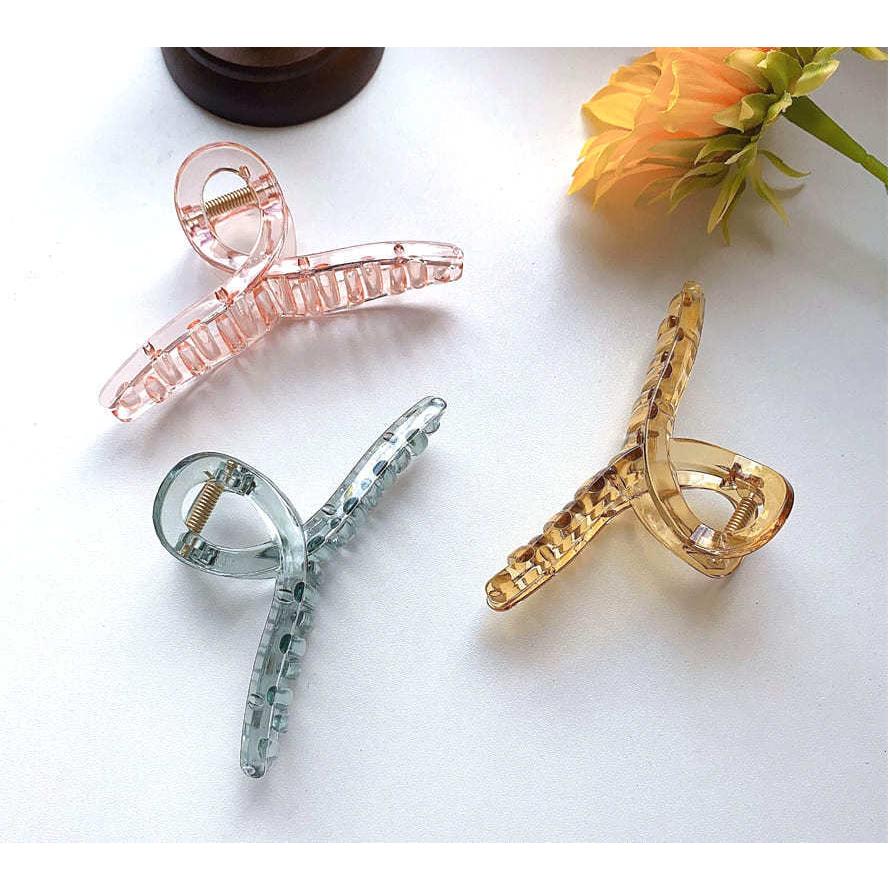 バンスクリップ 大きめ 2個セット クリア 透明 ヘアクリップ クリアカラー 韓国風 シンプル レディース かわいい 大人っぽい ヘアアクセサリー 髪留め |  | 08