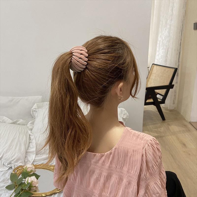 ヘアクリップ お団子 ポニーテール ポニーリング おだんご 鳥の巣 まとめ髪 ヘアホルダー 鳥の巣ヘアクリップ ヘアアクセサリー 髪留め 髪飾り ポニーリング ヘアクリップ 鳥の巣 お団子 ポニーテール ヘアアレンジ 2個セット♡夏♡ お団子 ポニーリング まとめ髪 鳥の巣