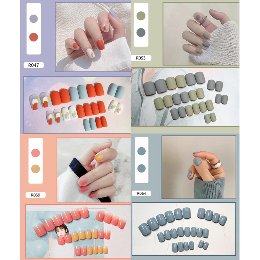 ネイルチップ ショート 2+1 シンプル ブライダル ピンク つけ爪 成人式 卒業式 チップ かわいい ショートネイルチップ 入学式 |  | 04