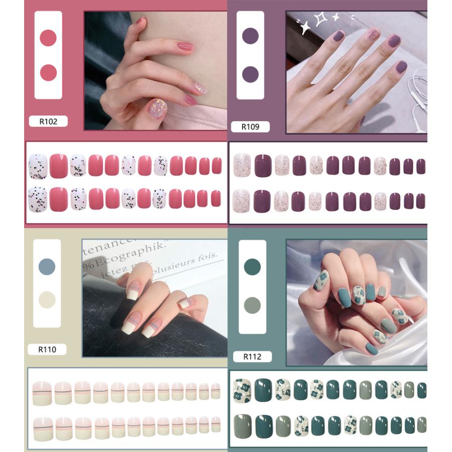 ネイルチップ ショート 2+1 シンプル ブライダル ピンク つけ爪 成人式 卒業式 チップ かわいい ショートネイルチップ 入学式 |  | 06