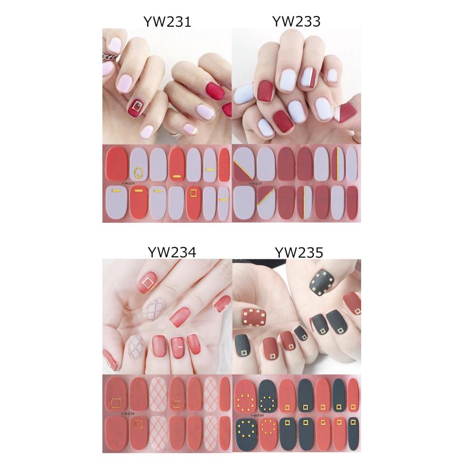 ネイルシール 2+2 貼るだけ かわいい 花 フルカバー 冬 簡単  シンプル ネイル 韓国風 ネイルシール |  | 06