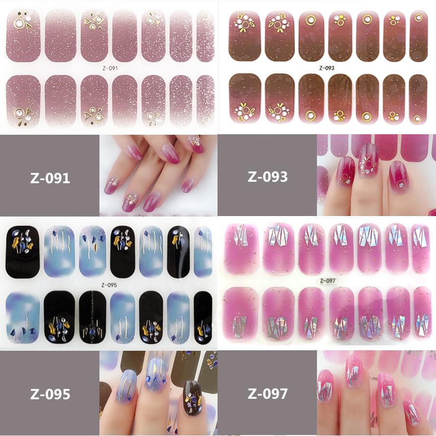 ネイルシール 2+2 貼るだけ 花 3D ピンク フルカバー 簡単 立体 ジェル  