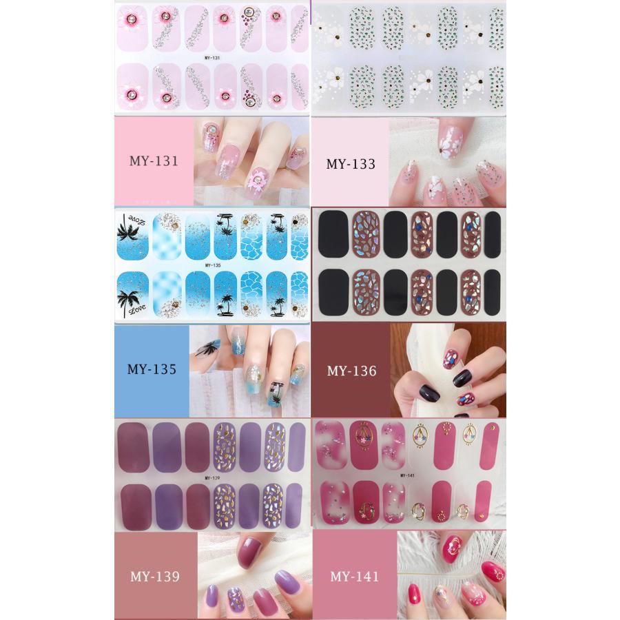 ネイルシール 2+2 3D 貼るだけ フルカバー 簡単 立体 韓国風 ジェルネイルシール かわいい ピンク シンプル |  | 11