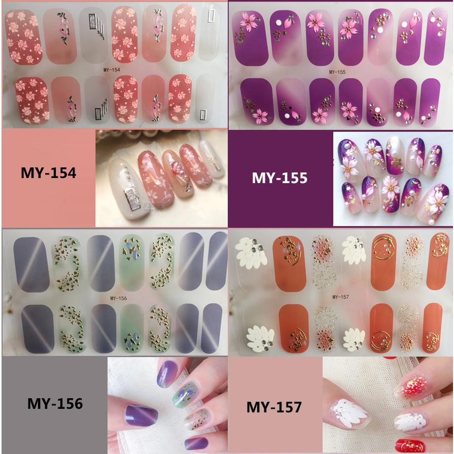 ネイルシール 2+2 3D 貼るだけ フルカバー 簡単 立体 韓国風 ジェルネイルシール かわいい ピンク シンプル |  | 13