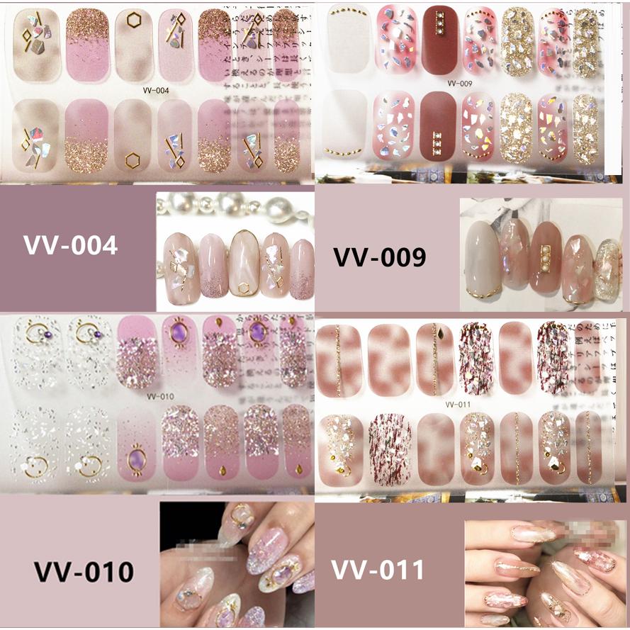 ネイルシール 2+2 3D 貼るだけ フルカバー 春 花 簡単 立体 韓国風 ジェルネイルシール かわいい セルフネイル ピンク ネイル |  | 02