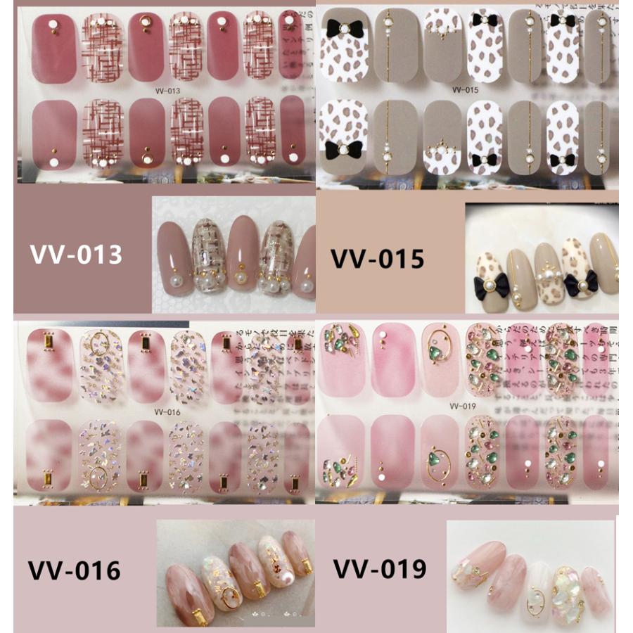 ネイルシール 2+2 3D 貼るだけ フルカバー 春 花 簡単 立体 韓国風 ジェルネイルシール かわいい セルフネイル ピンク ネイル |  | 03