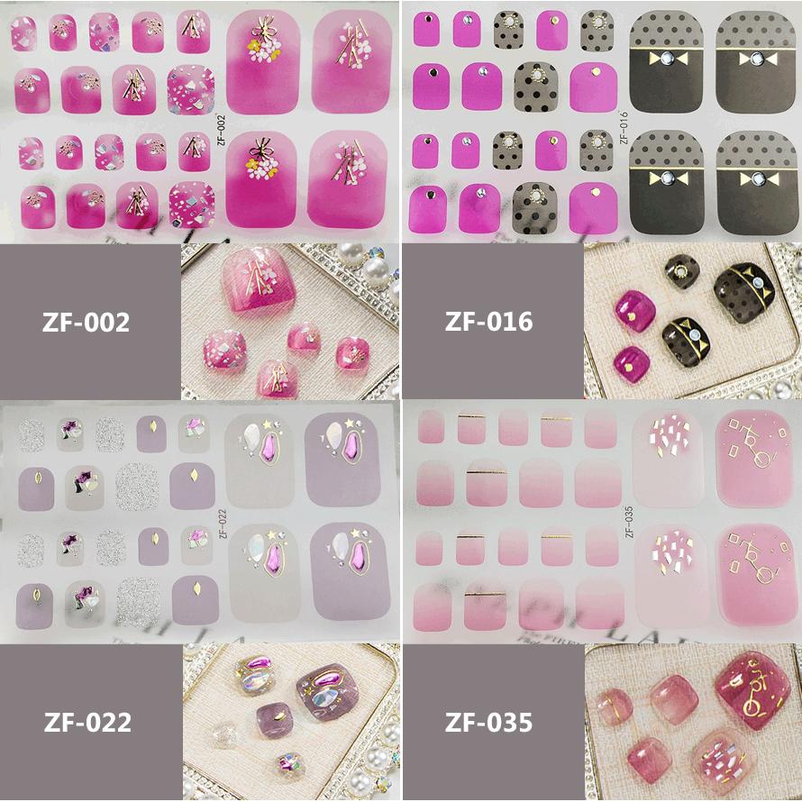 ジェルネイルシール♪数量限定フットセット　2シート＋4回分（全部で8回分 ジェルネイルシール(フット)【メール便可】 | 店舗内カテゴリートップ