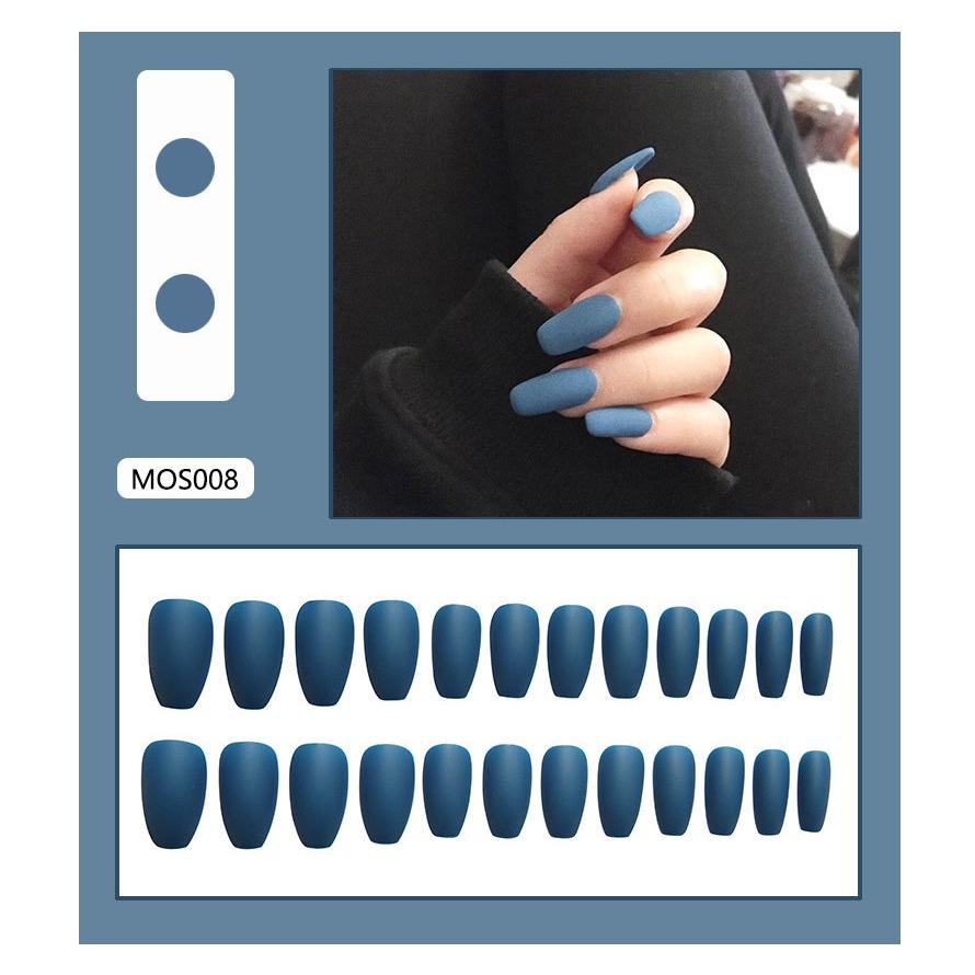 ネイルチップ マット シンプル ピンク つけ爪 無地 かわいい チップ