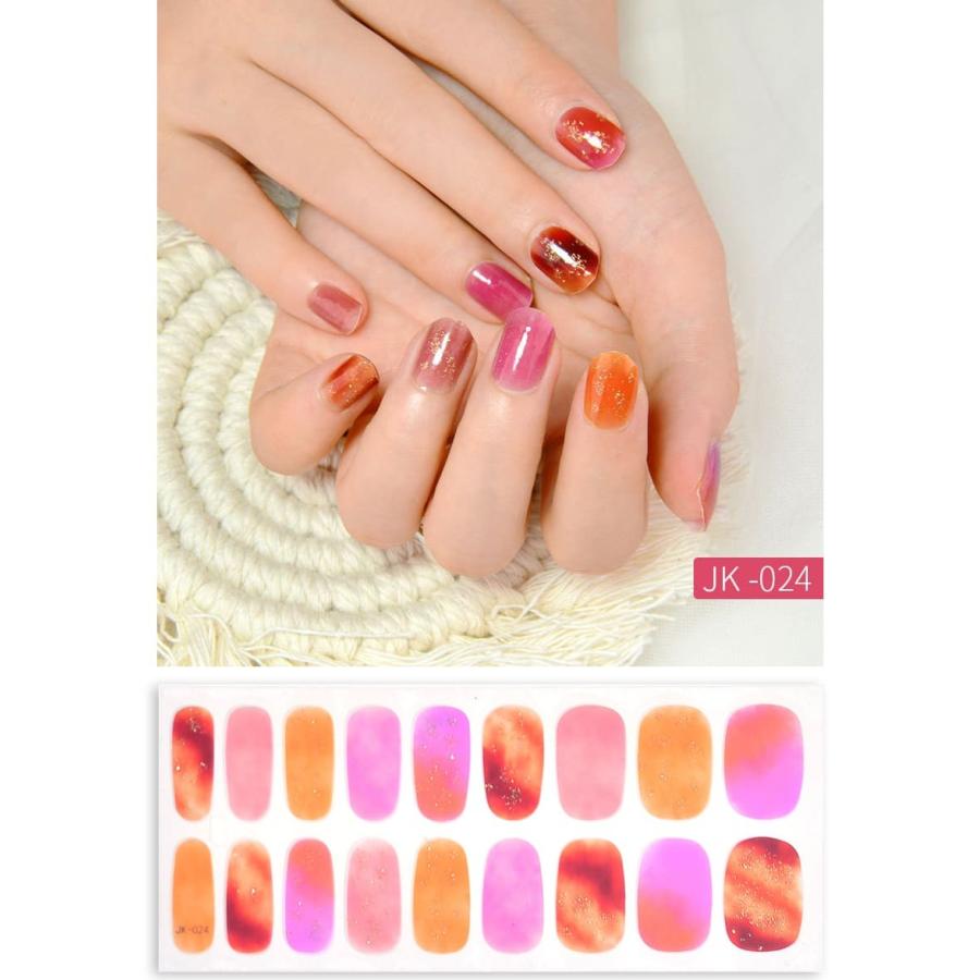 ネイルシール 硬化 半硬化ジェルネイルシール 貼って固める ジェルネイルシール 簡単 かわいい ネイルシール |  | 08