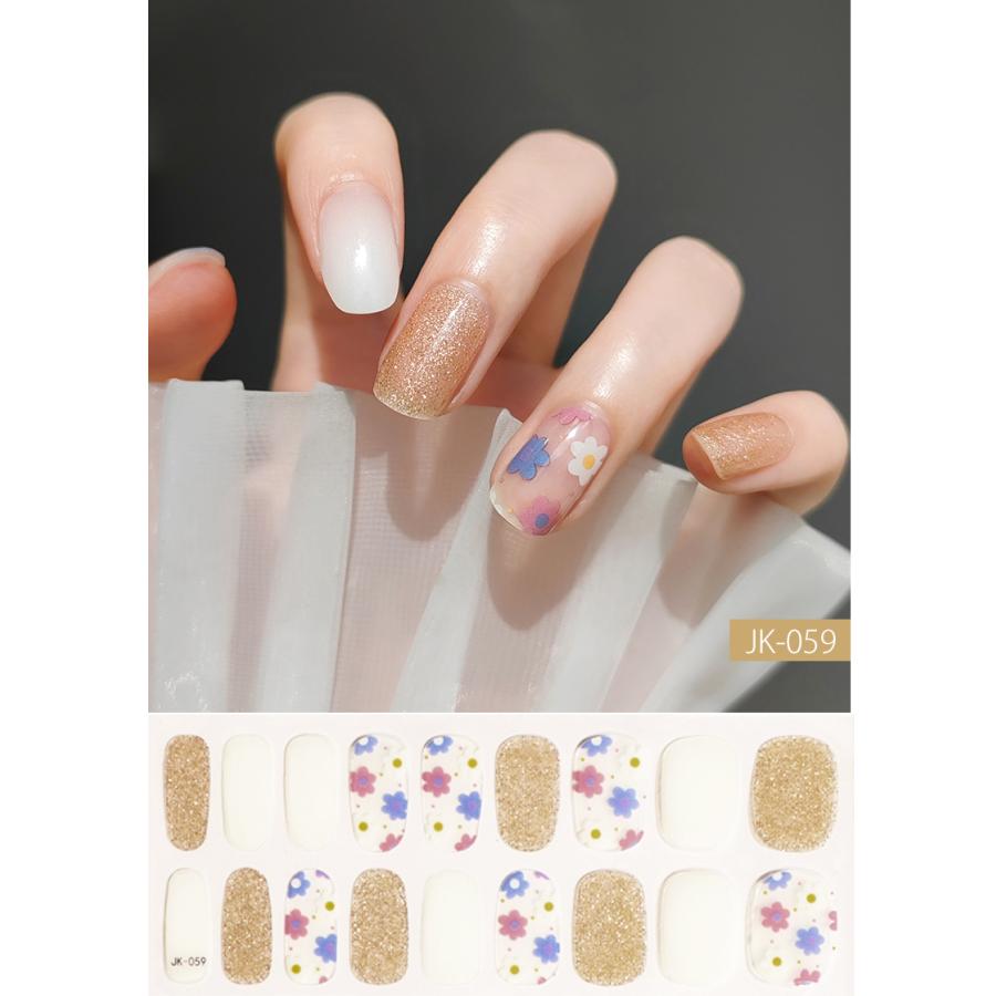 ネイルシール 硬化 半硬化ジェルネイルシール 貼って固める ジェルネイルシール 簡単 かわいい ネイルシール |  | 13
