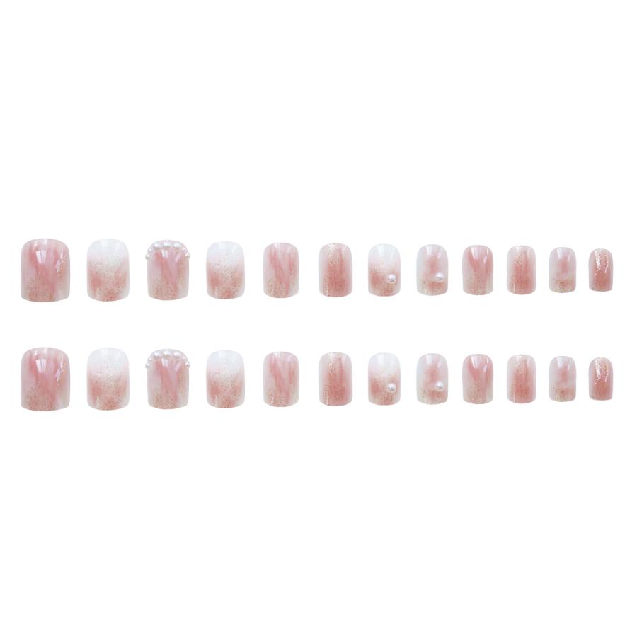 ネイルチップ ショート グミシール付き 韓国 ブライダル 華やか キラキラ グリッター ストーン シンプル つけ爪 成人式 卒業式 前撮り 二次会 |  | 18