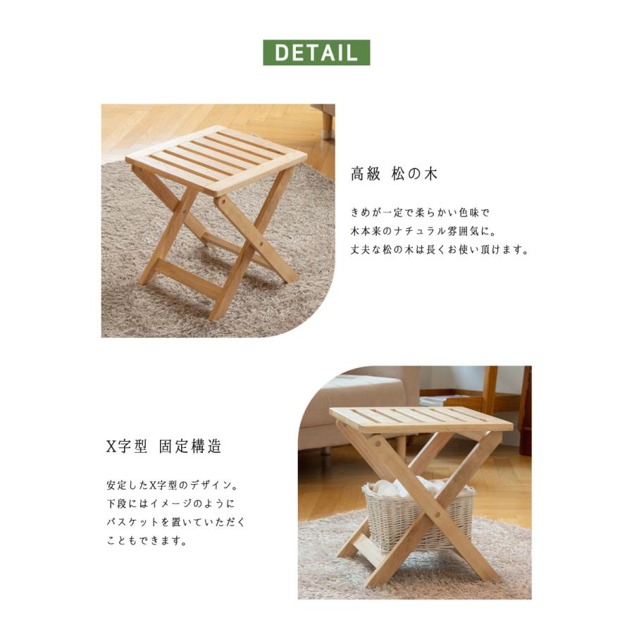 ミニテーブル 折りたたみ ウッドテーブル アウトドア キャンプ 木製 サイドテーブル おしゃれ MONOMENT 家具 木目調 安い 韓国家具