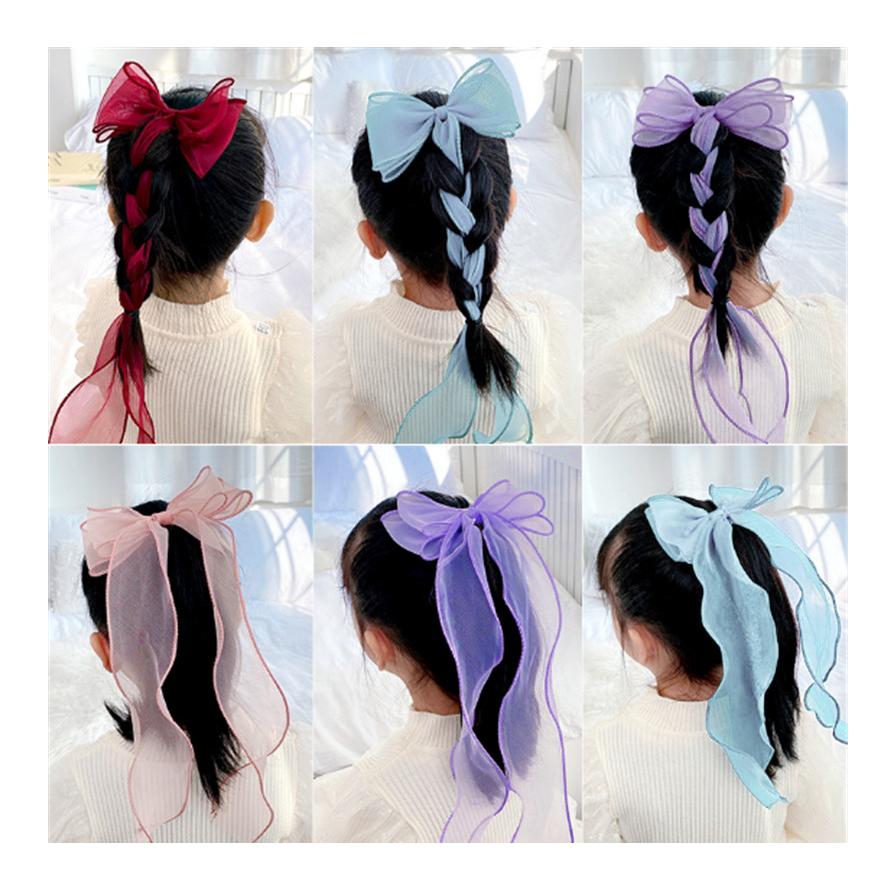 キッズ リボンクリップ シースルー ヘアクリップ ヘアピン 子供