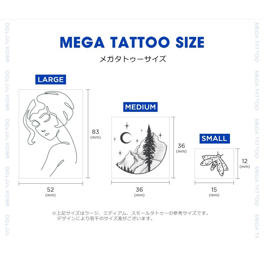韓国 タトゥーシール ワンポイント リアルタトゥーシール メガタトゥー 水なし 腕 背中 首 足 かわいいタトゥー |  | 04