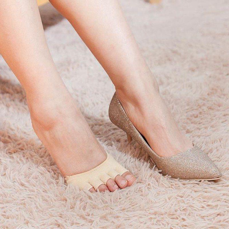 つま先 フットカバー オープントゥ つま先なし 五本指ソックス トゥレス型 足指靴下ハーフ 5本指靴下 足指ソックス パンプス用 足ムレ防止 足先なし レディース |  | 02