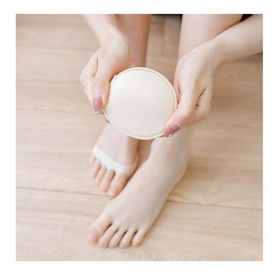 脱げない 靴下 レディース 指先なし パッド付 フットカバー オープントゥ 五本指ソックス 足指靴下ハーフ 5本指靴下 足指ソックス パンプス用  足先なし |  | 04