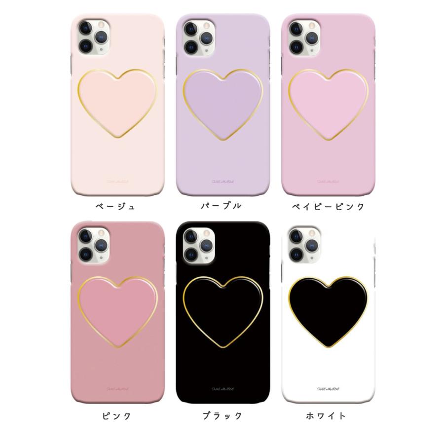 アイフォンケース12 ハートスマホグリップ付き iPhone12ケース