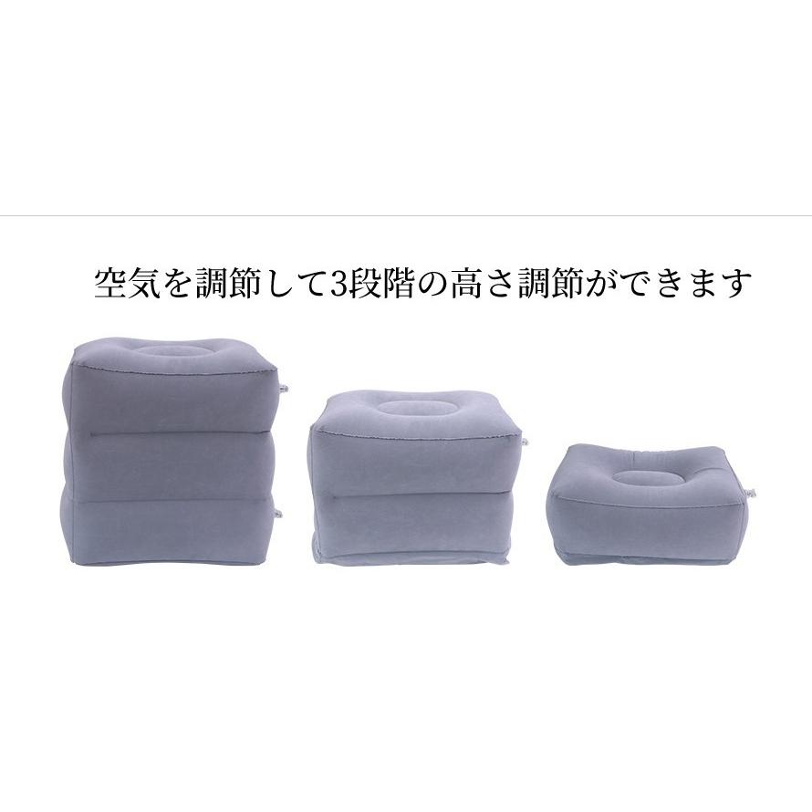 フットレスト エアー 飛行機 バス オフィス 車 エアークッション オットマン 3段階高さ調節 足置き 足置き台 足置き場 Tl 02 Opp袋のclearpack Jp 通販 Yahoo ショッピング