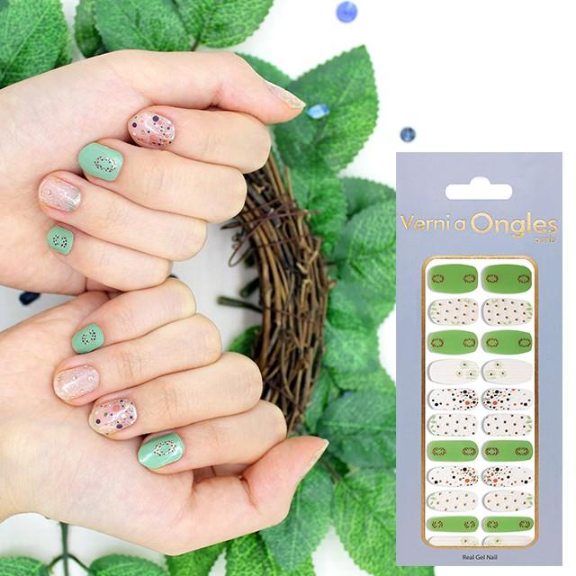 ゆうパケット 送料無料 ヴェルニアオングルス リアルジェルネイルステッカー V 69 爽やかな緑 ドット グリーン ネイルシール V 69 Opp袋のclearpack Jp 通販 Yahoo ショッピング