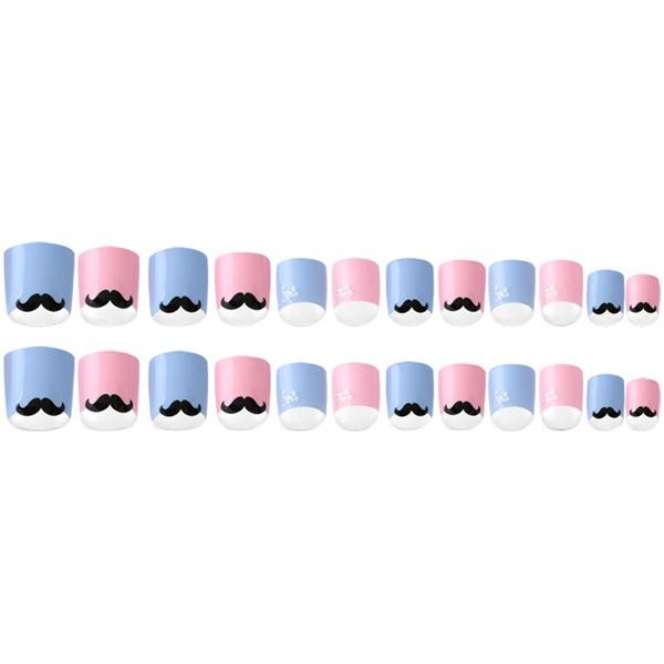 ゆうパケット 送料無料 ヴェルニアオングルス リアルジェルネイルチップ Vt 09 お茶目な口ひげ ライトブルー ピンクフレンチ ひげネイル ネイルチップ Vt 09 Opp袋のclearpack Jp 通販 Yahoo ショッピング