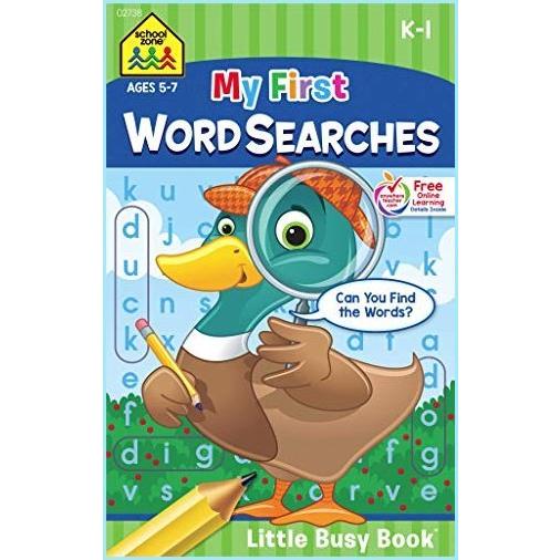 最旬トレンドパンツ Kindergarten 7, to 5 Ages - Workbook Searches Word First My - Zone 新品School to and Puzzles, Word Find, & Search Pad, Activity Grade, 1st 知育玩具