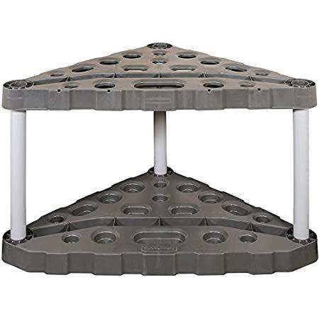 新品Rubbermaid Corner Tool Rack, Tool Organizer, Broom Holder and Garden Tool O