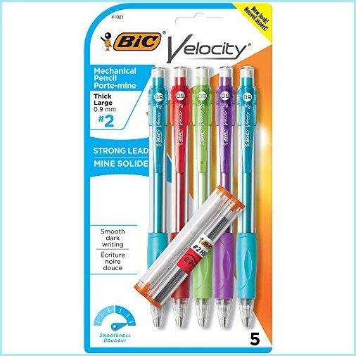 新品BIC Velocity Original Mechanical Pencil, Thick Point (0.9mm), 5-Count