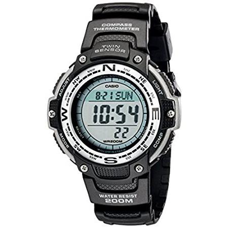 くらしを楽しむアイテム Men's 新品Casio SGW100-1V Watch Black Digital Sensor Twin 腕時計