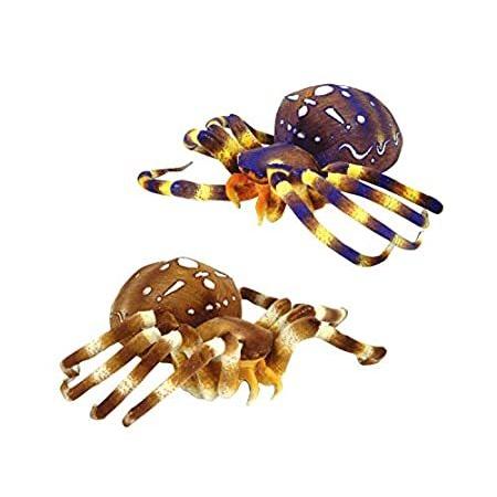 新品Adventure Planet Plush - SPIDERS (Set of 2 different - Blue & Brown) ( 8 in