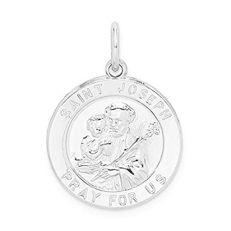 激安超安値 Medal Joseph Saint Silver Sterling 925 Pendant Pat Religious Necklace Charm ネックレス、ペンダント