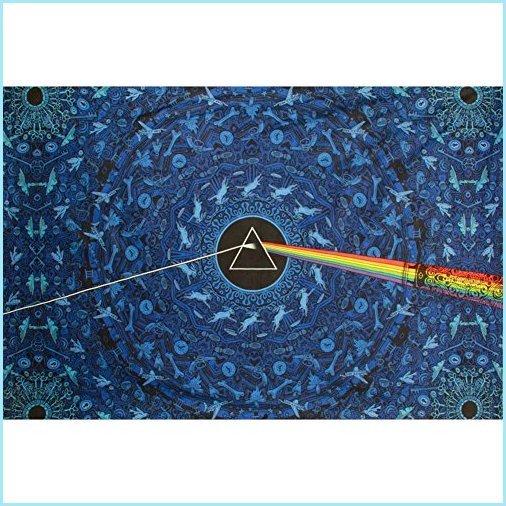 当店在庫してます！ Side Dark The Floyd Pink 3D Joy 新品Sunshine Of Inches 60x90 Blue Lyrics Tapestry Moon The タペストリー
