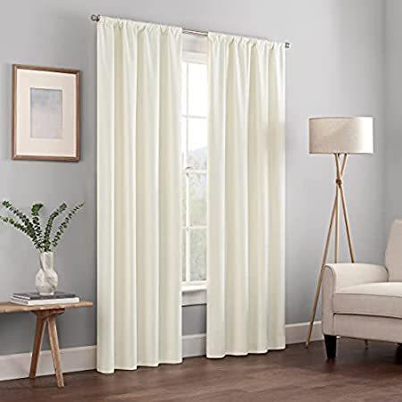 ECLIPSE Kendall Modern Blackout Thermal Rod Pocket Window Curtain for Bedro