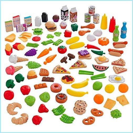 【未使用品】 Treats Tasty 新品KidKraft Play Pieces) (115 Set Food ままごと