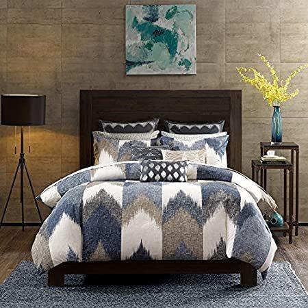 60％以上節約輸入専門CLEARS SHOP新品INK IVY Alpine Cotton Comforter Set Modern Cabin Lodge Chevron Design, Al