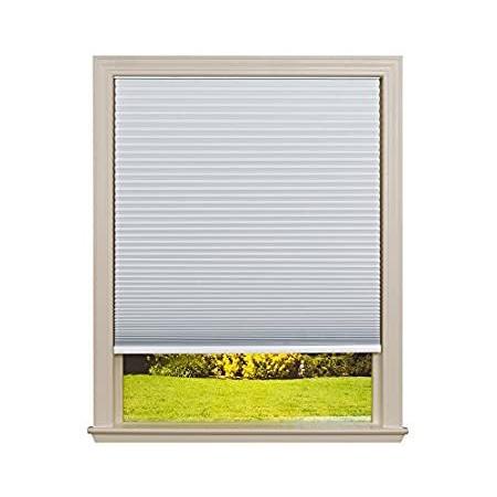 新品Easy　Lift　Trim-at-Home　Cordless　Blackout　Shade　48　Fabric　White,　Cellular　in