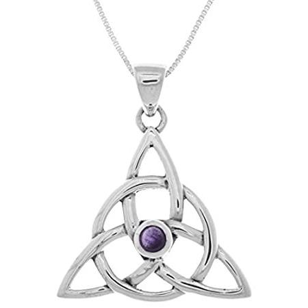 日本最大のブランド Trends Jewelry Celtic 18 Necklace Pendant Silver Sterling Trinity Triquetra ネックレス、ペンダント