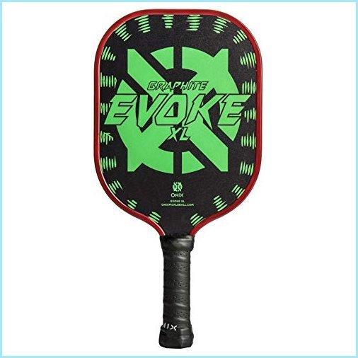 新品Onix Graphite Evoke XL Pickleball Paddle Features Polypropylene Core, Graphite Face, and Oversized Shape, Green