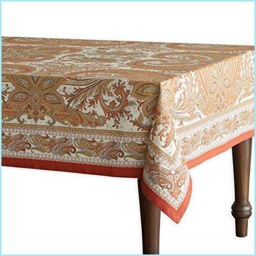 新品Maison d´ Hermine Kashmir Paisley 100% Cotton Tablecloth for Kitchen Dinning Tabletop Decoration Parties Weddings Thanksgiving Christm