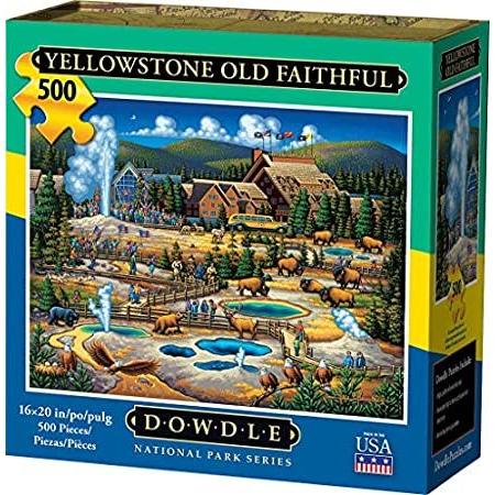 新品Dowdle Jigsaw Puzzle - Yellowstone Old Faithful 500 Piece 手頃