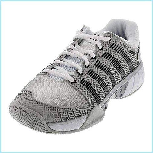 新品K-Swiss Men's Hypercourt Express Tennis Shoe (Glacier Gray White Silver, 8)