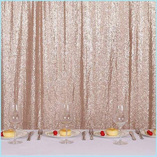 新品TRLYC 20Ft W by 10FT H Sparkly Champagne Sequin Backdrop Curtain for Wedding Halloween Thanksgiving Day Christmas