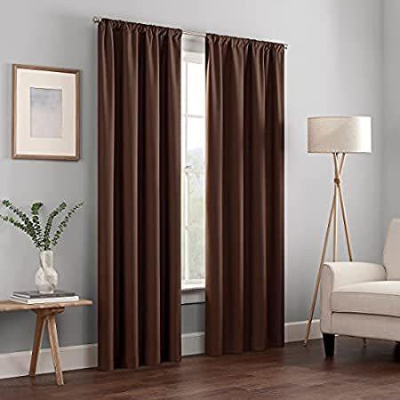 ECLIPSE Kendall Modern Blackout Thermal Rod Pocket Window Curtain for Bedro