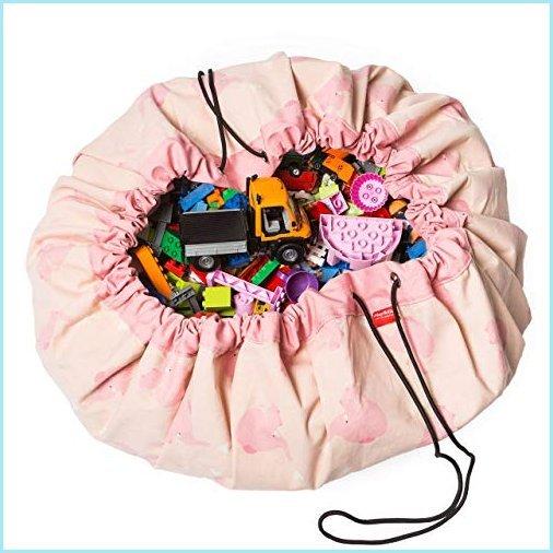 新品Play and Go - Drawstring Play Mat and Toy Storage Bag Organizer， 55